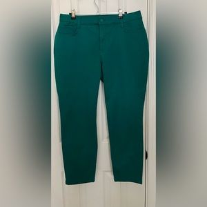 JONES NEW YORK PANTS, TEAL, SOHO ANKLE, sz 14 P